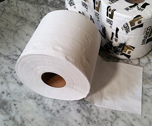 24 White 2 Ply Centrefeed Kitchen Roll Embossed Cleaning Paper Tissue by BLinx (24)