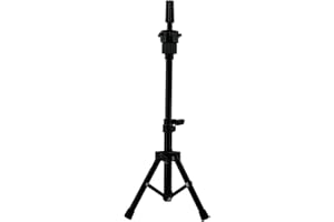 Aofadaning Mannequin Head Stand,Adjustable Wig Head Stand Reinforced Metal Mannequin Holder for Cosmetology Hairdressing Training (small 23.5inch)