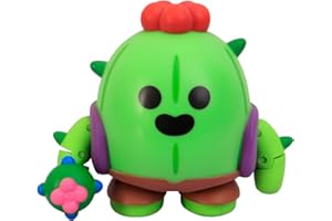 Bizak Brawl Stars Action Figure Pack 1 in scatola - Spike. Figure del gioco multiplayer di combattimento. articolata 11 cm (64116011)
