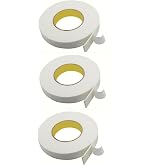 usin 3 Pieces Double Sided Bonding Foam Tape - Hang Table Strip LED Mounting Adhesive Tape (16MM X 1.5 MT)