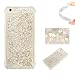 Produktbild iphone 7 hülle flüssig,iphone 8s hülle glitzer, LuckyW TPU Silikon Gradient Farbe Handyhülle für Apple iPhone 7 7s (4.7 zoll)/iPhone 8 (4.7 zoll) 2017 3D Bling Glitter Glitzer Flowing Fließend Liquid Flüssig Shinny Moving Star Floating Trend Schwimmend Treibend Stern Quicksand Sparkle Crystal Kristall Tasche Flexible Kratzer Stoßfest Scratch-Resistant Shockproof Etui Bumper Case Cover - Silber