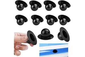 RMENOOR 10Pcs Pool Plug Stopper, Swimming Pool Wall Plugs Replacement Parts Pool Plug Strainer Stopper Above Ground Swimming Pool Filter Pump Strainer Hole Plug Compatible with Intex & Bestway (Black)