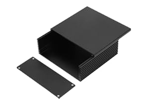 YWBL-WH Project Box, Electronic Circuit Board Box, 40*110*100mm Enclosure Case Circuit Board PCB Instrument Aluminum Cooling Box for DIY Electronic Project