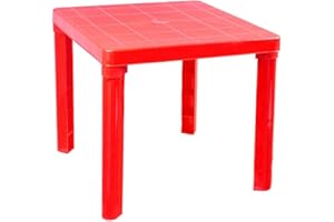 Zeus Party Tavolino in plastica rigida 50 x 50 per interni/esterni vari colori (rosso)