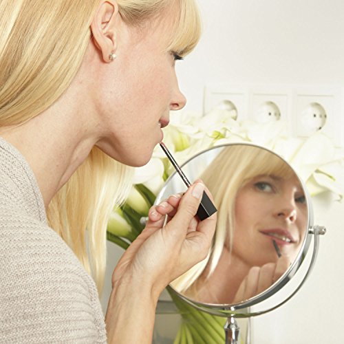 Lumaland formschöner Standspiegel Kosmetikspiegel 10fach Vergrößerung - 3