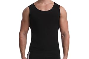 Anloximt Sauna para el Sudor | Chaleco elástico Que Mejora el Sudor,Entrenador Cintura Camiseta sin Mangas Entrenamiento Secado rápido para Hombres Mejora