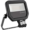 LEDVANCE LED Floodlight Sensor GEN 3 Black 20W 2400lm 100D - 840 Cool White | IP65 - Motion and Light Sensor - Symmetrical - Replaces 50W
