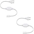Murphy 220V AC PIN Connector/Adaptor/Cable for LED (SMD 2835-120 LED/Mtr.) Rope Light (Pack of 2)
