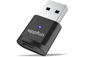 [Gen2]eppfun AK3040 Plus Qualcomm APTX-Adaptive USB Trasmettitore Bluetooth 5.2 Audio, aptX LL/aptX HD bassa latenza Dongle Adattatore Audio Wireless per PS4 PS5/Switch/PC/Mac (USB-A/Nero)