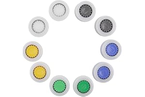 BETINYAR 10 Pcs Water Flow Restrictor, Shower Flow Reducer Limiter, Shower Head Flow Restrictor, Water Flow Saver Adapter Set for The Fixed Shower Head or Handheld Shower 1.5/1.8/2.0/2.5/3.0 GPM(G14)