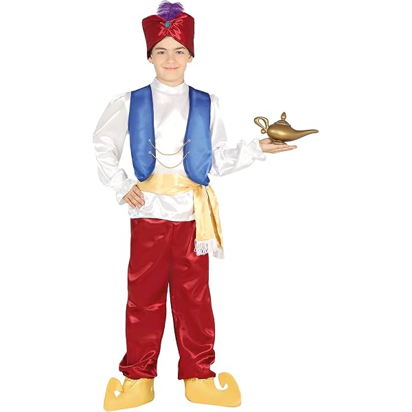 Tuta Jumpsuit Principessa Araba Con Paillettes Per Bambina - Costume Carnevale