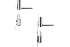 Gedotec Cerniere – Nastri da ristrutturazione cerniere per porta in acciaio massiccio – zincato | P50 | 2 pezzi nastri per porte e finestre | cerniere per porta per legno e plastica con cuscinetti a