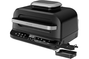 Cecotec Freidora de Aire Grill sin Aceite de 6 L Cecofry FireDome 6000. Air Fryer. 2400 W, 6 Modos de Cocción y 4 Niveles Grill, Termostato Regulable, Incluye Sonda de Temperatura y Accesorios