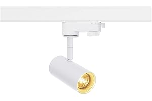 ‎SLV SLV NOBLO SPOT | 3 Phasen System Leuchte, LED 3-Phasen-Strahler, Spot, Decken-Strahler, Decken-Leuchte, Schienensystem, Innen-Beleuchtung | weiß, 2700K, inkl. 3P.-Adapter