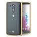 Produktbild LG G3 Hülle Aluminium Bumper Ultra Slim Alu Case Schutz Rahmen Cover (mit Klinke) Gold