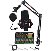 Midex GMX-1 Platinium Set Condenser Mikrofon Ses Kartı Canlı Yayın Paketi (Telefon ve PC)