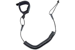 Rumicet 10 Pies Leash de Tabla de Surf, TPU en Sup Espiral Stand Up Paddle Board y Correas para Tablas Surf, retráctil, TPU Correa Tobillo para Stand Up Paddle
