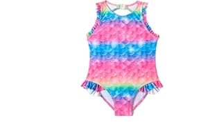 BLOMDES Girls One Piece Swimsuits Bathing Suits for 3-8 Years