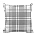Produktbild BACKKY Gray and White Plaid Gingham Chess Pattern Square Throw Pillow Cover Case Decorative for Sofa 18 x 18 Inch s