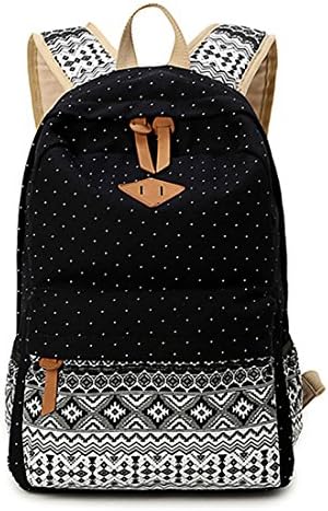 LissomPlumeMultifunction Lightweight Canvas Shoulder Bag School Backpack
