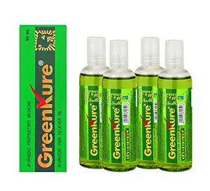 GreenKure Pain Relief Ayurvedic Oil (50 ml - Combo Pack of 4 bottles)