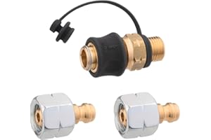 GOK Steckkupplung SET: SKU-QR PS5bar G1/4 LH-KN x SKU und 2x STN x G1/4 LH-UEM – Hochwertiges Zubehör für präzise Gasversorgung!