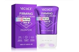 QUANHAO AH-8 Firming Neck Cream 120 g, crème pour le cou et le décolleté avec hexapeptides, rouleau de crèmes raffermissantes pour le cou, lignes du cou et peau affaissée, pour peaux lisses et jeunes