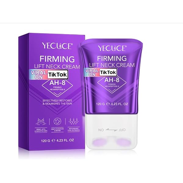 Halscreme Mit Roller – Straffende Creme Gegen Falten Am Hals & Dekolleté, 2 X 50g