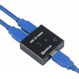 USB 3.0 Switch, 2 in 1 out USB Switch for 2 Computers Sharing Printers Or Other USB Device, Such as Mouse, Keyboard, Scanner,