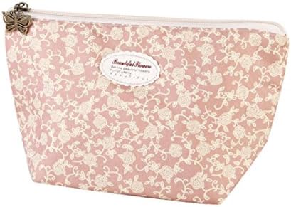 WINWINTOM Linen Portable Travel Cosmetic Bag Toiletry Wash Organizer (I)
