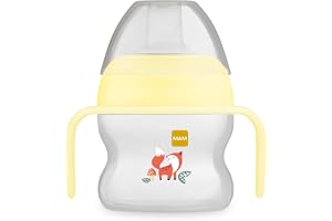 MAM Starter Cup Baby dricka kopp (150 ml), drickkopp för första drickförsök, näbbkopp med halkfria handtag, från 4 månader, r