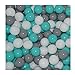 Produktbild 100 Bälle 7cm Ø Bällebad viele bunte Farben Baby Kind Spielbälle Kugelbad Blau Türkis Grau Pink Rosa Schwarz Weiss (Türkis, Grau und Weiss)
