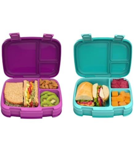 Bentgo Pop Replacement Tray & Cover - Spring Green/Blue Lunch Box Insert For Easy Meal Prep