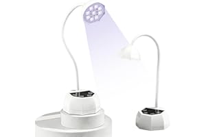 PADWA LIFESTYLE Lampe UV LED pour Ongles Weiße Lotus: Capteur Intelligent (Main dedans=Allumé/dehors=Éteint) 48W 365+395nm Double Longueur d'Onde