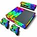Produktbild Vinyl-Sticker / Klebefolie für Xbox One Konsole, mit gitterartigem Muster, mehrfarbig