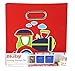 Modern Littles Folding Storage Bin (Nuby Red Train)