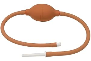 DUUOUS Behrend Klyso - Kit completo de bomba de enema e irrigador (PVC blando, 85 cm), color rojo