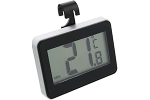 Thermomètre Numérique Pour Réfrigérateur, Mini Digital Lcd Thermomètre, Température -20 À 60°C, Écran Acl Facile À Lire, Fonction D'Enregistrement Max Min, Idéal Pour Maison Et Bureau