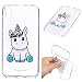 Produktbild Fine Finet Wiko Lenny 4 Hülle Transparent Weich Silikon Dünn Stoßfest Handyhülle Schutzhülle TPU Bumper Case [Crystal Clear] Anti-Scratch Handy Hülle Durchsichtige Handytasche, Einhorn
