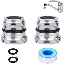 Adattatore Per Rubinetto Metallo - Connettore Filettatura Maschio/Femmina 16-22mm, 2 Pezzi - Foto 2