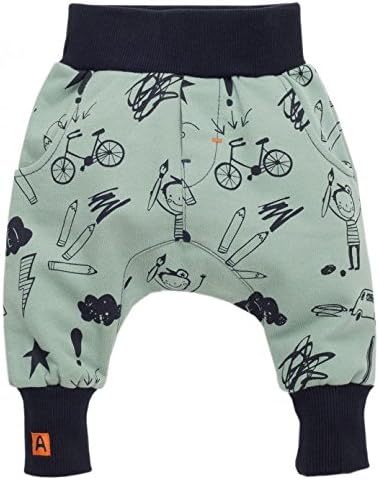 Baby Boys Harem Trousers Pants Jogger Leggings Hiphop Aladdin, 100 % cotton, Turquoise - blue, toddler, Pinokio