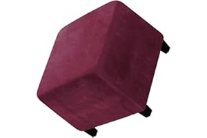 JORTUIO Ottomane Fußhocker Schonbezug Hockerbezug Quadratisch 40x40/50x50/60x60 Stretch Samt Husse für Fußhocker Ottomanischer Hocker-Bezug Überzug Hocker Protector Waschbar ( Color : #20 , Size : 40x40x40cm