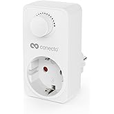 conecto Socket Dimmer, Socket Dimmer Adapter with Brightness Control for Dimmable Bulbs such as LED, Halogen Bulbs, Light Bul