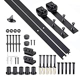 Kit de porte coulissante système galandage avec porte épaisseur 35-45 mm largeur max. 1 m charge max. 100 Kg acier brun foncé