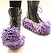 Produktbild boldion (TM) 1pc Lazy Reinigung Fuß von Schuh Mop Slipper Boden Staubwischen Cover Praktische Praktische Home Zubehör B10 violett