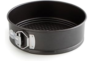 Quid Sweet Grey Molde Redondo Desmontable Acero Pintado, Negro, 20 cm