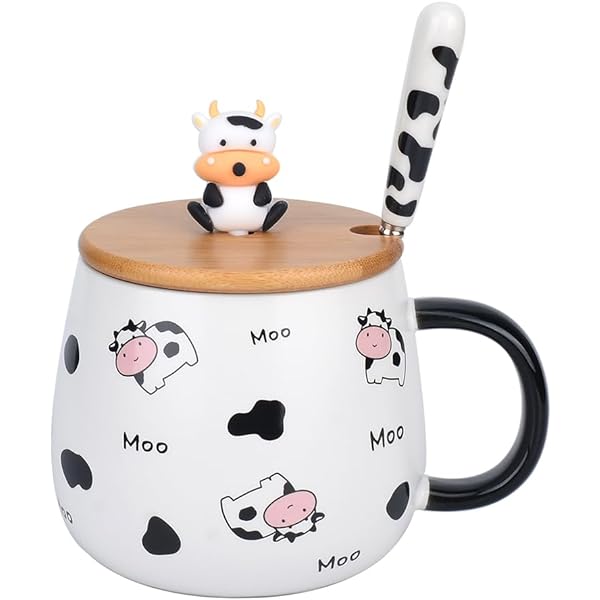 Nuenen Kuh-Geschenkset Für Damen – Inkl. Tasse, Anhänger, Socken, Knetspielzeug & Grußkarte