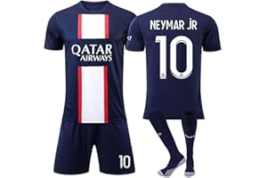 AiRoyal Fussball Trikot Kinder, PSG Nr.7 10 30 Fußball Trikot Trainingsanzug Sporttraining, Fussball Trikot Set T-Shirt Shorts und Socken