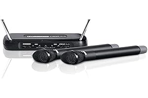 LD Systems ECO 2X2 HHD 2 - Dual - Sistema per Radiomicrofono con 2 x Microfoni a Mano dinamici