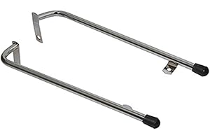 SELECTION EXTREMEMOTORSPARTS BARRE DE REPOSE PIED CYCLO ADAPTABLE PEUGEOT 103 MVL, SP CHROME (PAIRE) -SELECTION P2R-